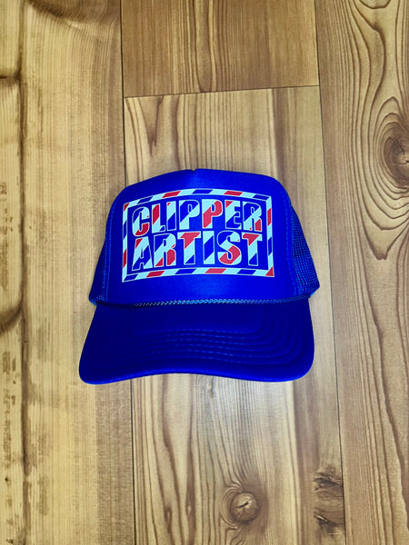 Clipper Artist Barber Stripe foam trucker